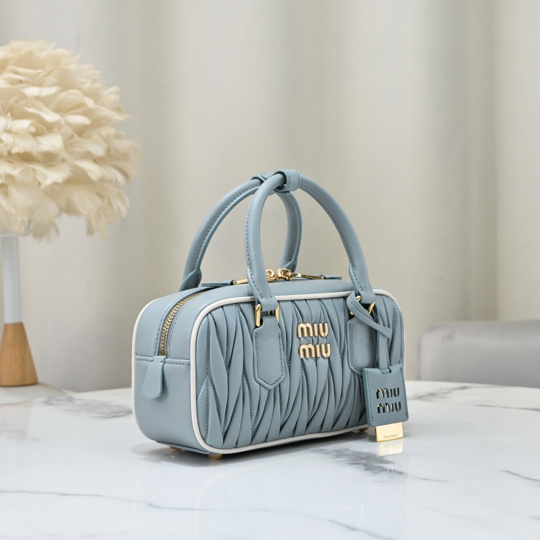 Miu Miu Style White Leather Bag Lookbook Reference image 2