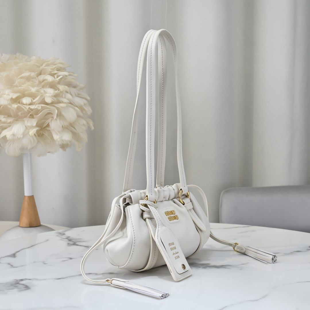 Miu Miu Style Leather Shoulder Bag Lookbook Reference image 2