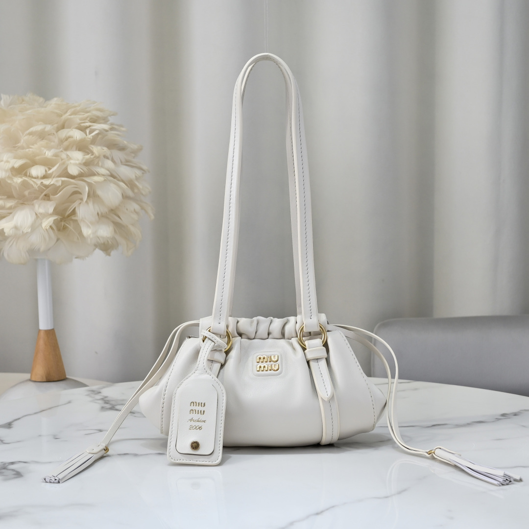 Miu Miu Style Leather Shoulder Bag Lookbook Reference image 1