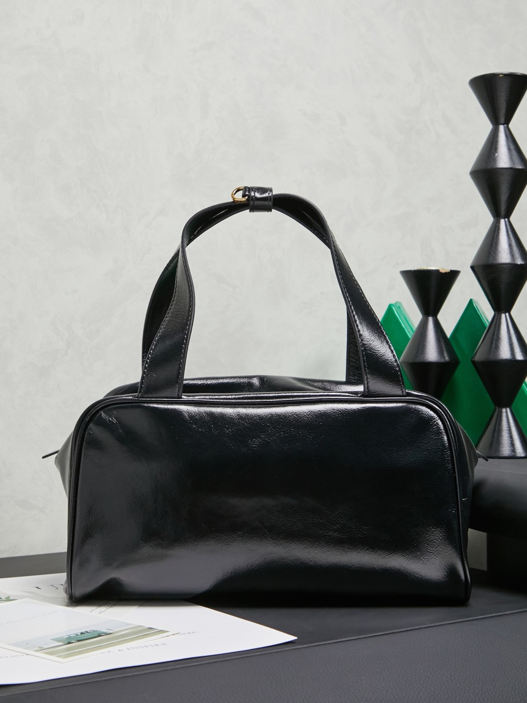 Miu Miu Style Leather Shoulder Bag Lookbook Reference image 2