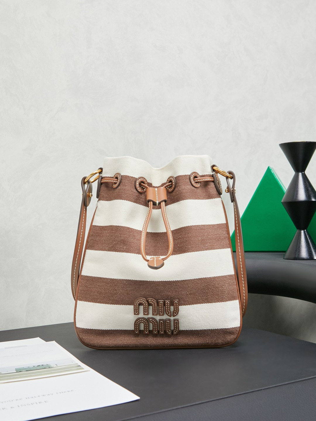 Miu Miu Style Leather Shoulder Bag Lookbook Reference image 1