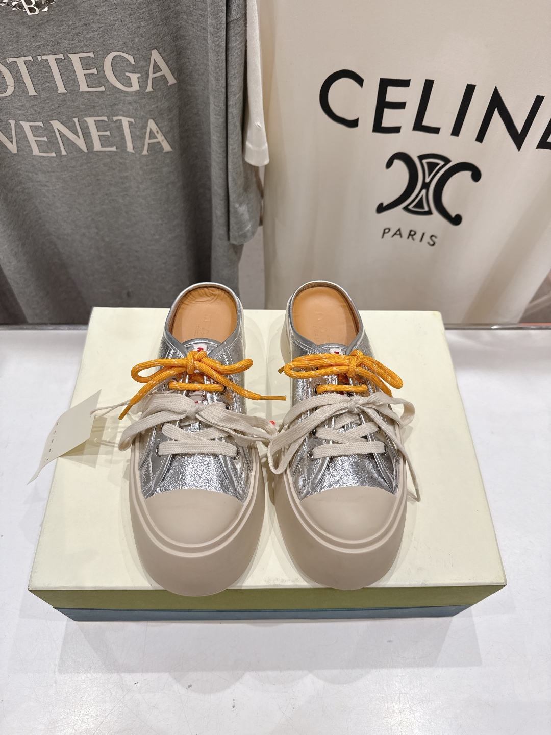 高品质升级版
  Marni|玛丽珍大头半托系带娃娃鞋‼️升级大底，原版一致套楦工艺，升级最新官方原版包