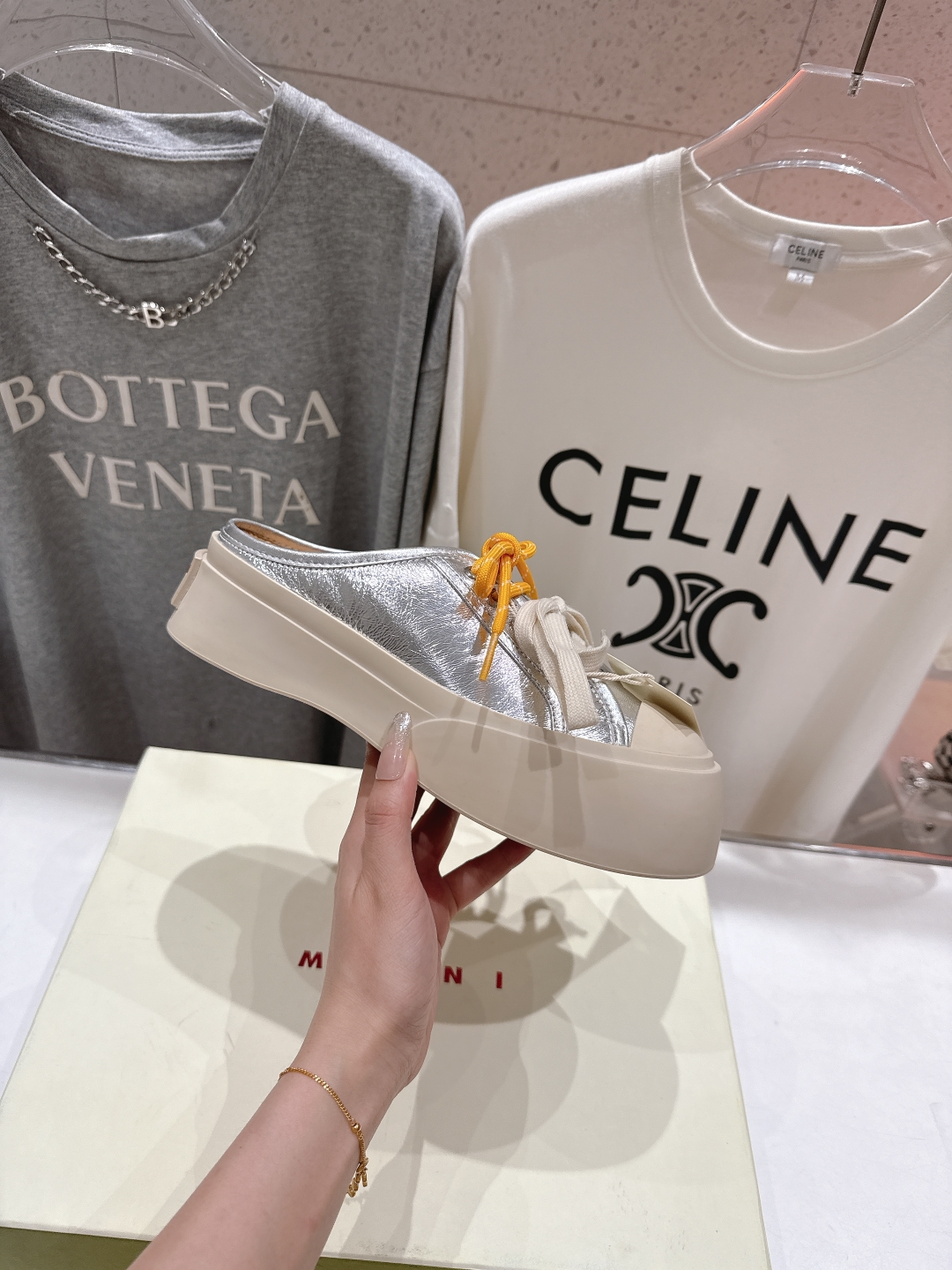 高品质升级版
  Marni|玛丽珍大头半托系带娃娃鞋‼️升级大底，原版一致套楦工艺，升级最新官方原版包