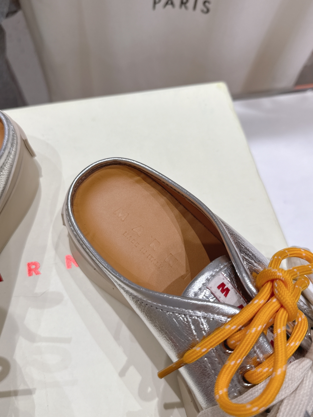 高品质升级版
  Marni|玛丽珍大头半托系带娃娃鞋‼️升级大底，原版一致套楦工艺，升级最新官方原版包