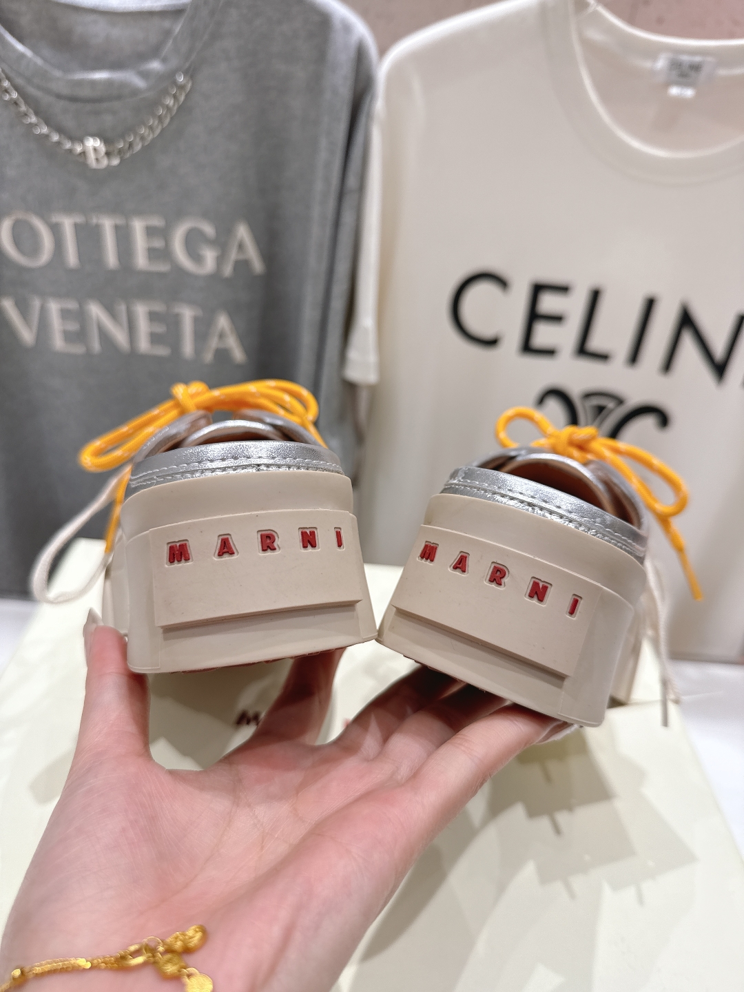 高品质升级版
  Marni|玛丽珍大头半托系带娃娃鞋‼️升级大底，原版一致套楦工艺，升级最新官方原版包