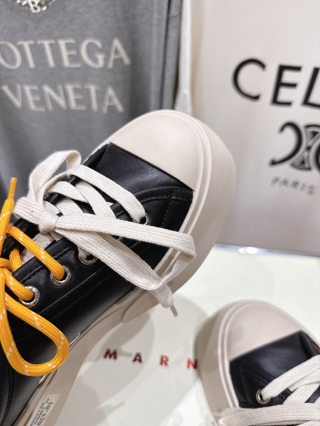 高品质升级版
  Marni|玛丽珍大头半托系带娃娃鞋‼️升级大底，原版一致套楦工艺，升级最新官方原版包
