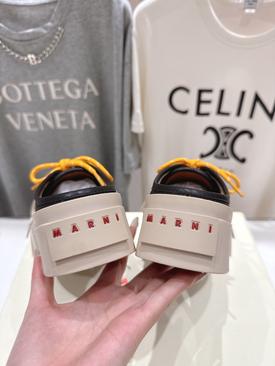 高品质升级版
  Marni|玛丽珍大头半托系带娃娃鞋‼️升级大底，原版一致套楦工艺，升级最新官方原版包