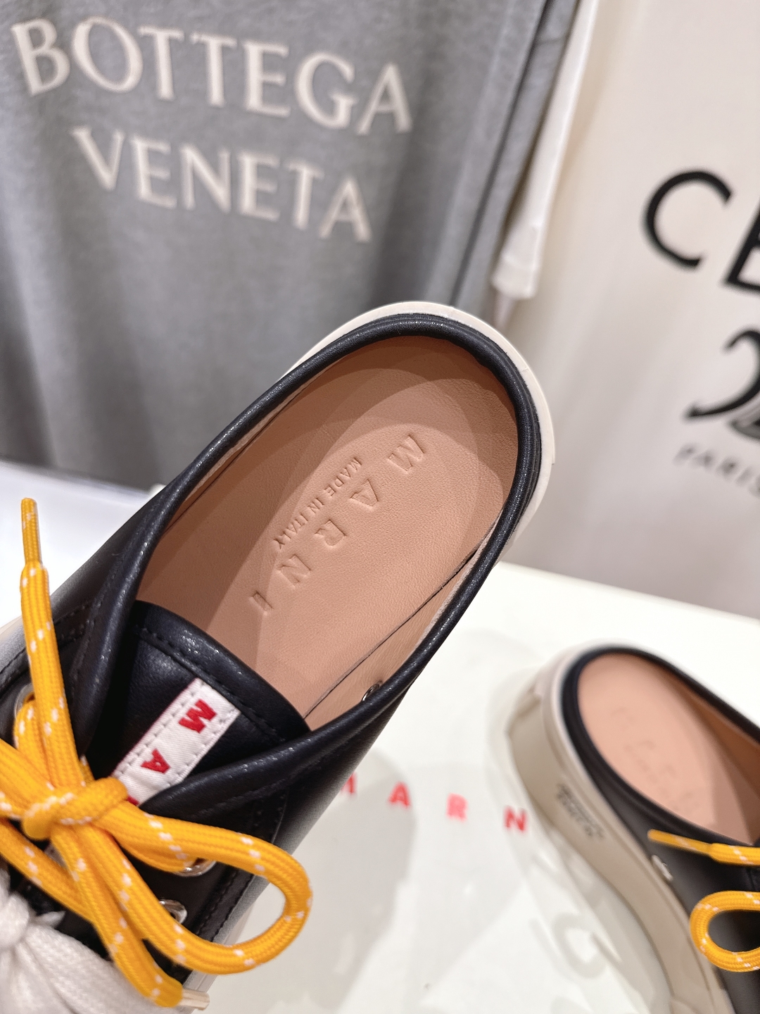 高品质升级版
  Marni|玛丽珍大头半托系带娃娃鞋‼️升级大底，原版一致套楦工艺，升级最新官方原版包