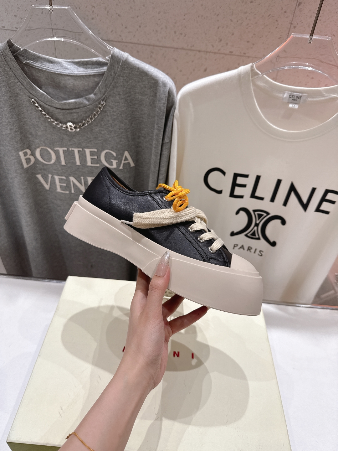 高品质升级版
  Marni|玛丽珍大头鞋系带娃娃鞋‼️升级大底，原版一致套楦工艺，升级最新官方原版包装