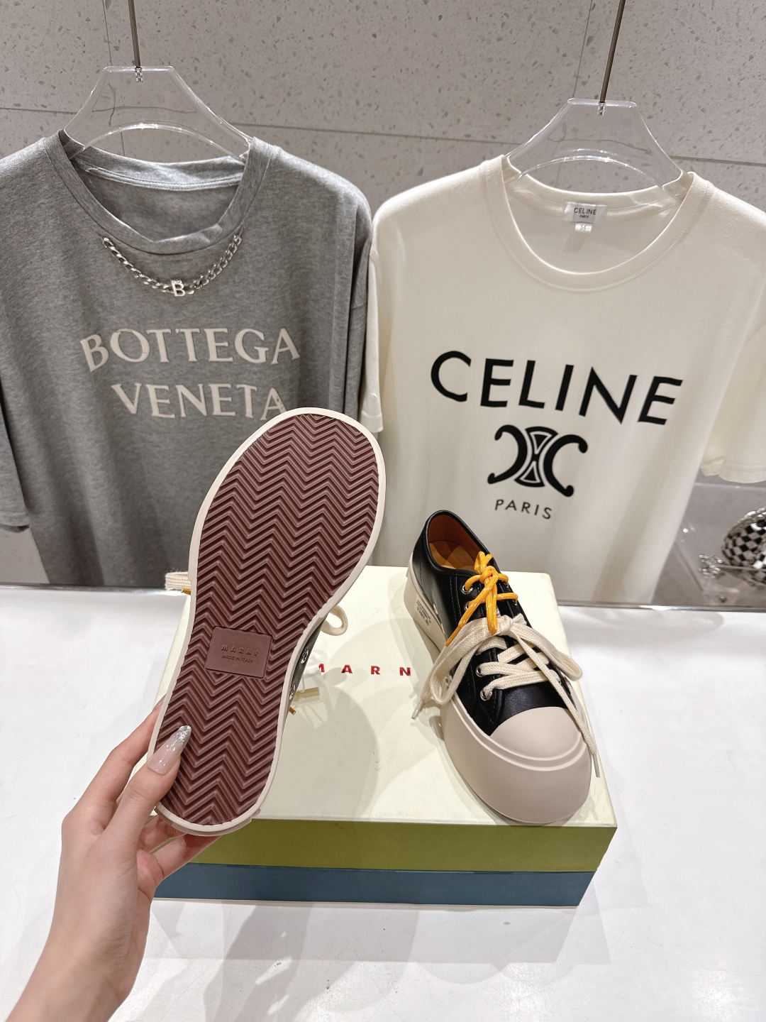 高品质升级版
  Marni|玛丽珍大头鞋系带娃娃鞋‼️升级大底，原版一致套楦工艺，升级最新官方原版包装