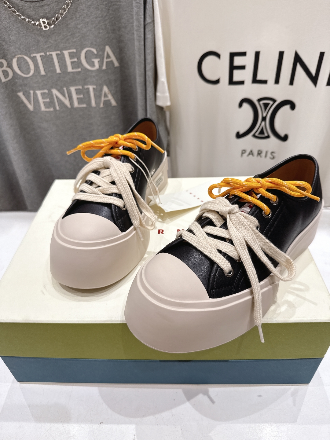 高品质升级版
  Marni|玛丽珍大头鞋系带娃娃鞋‼️升级大底，原版一致套楦工艺，升级最新官方原版包装