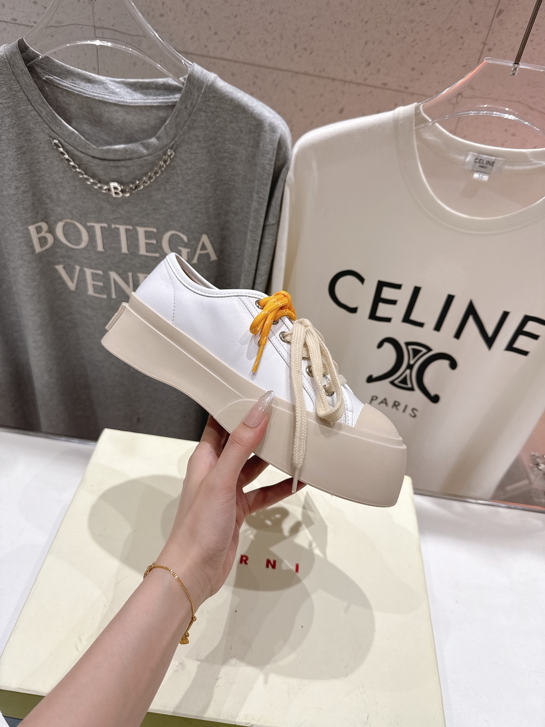 高品质升级版
  Marni|玛丽珍大头鞋系带娃娃鞋‼️升级大底，原版一致套楦工艺，升级最新官方原版包装