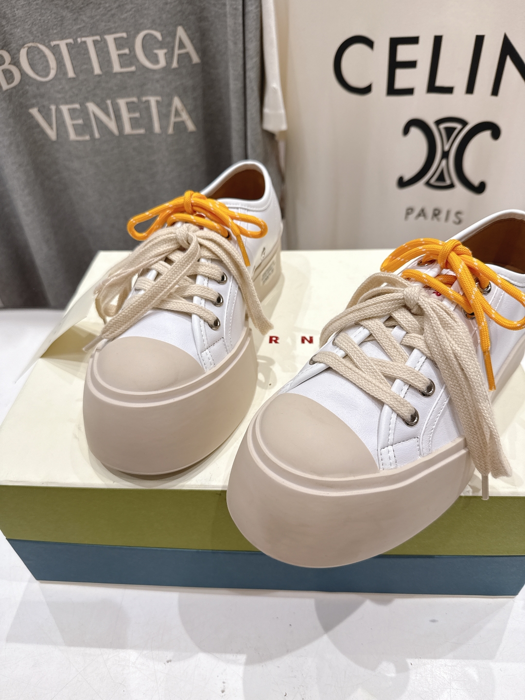 高品质升级版
  Marni|玛丽珍大头鞋系带娃娃鞋‼️升级大底，原版一致套楦工艺，升级最新官方原版包装