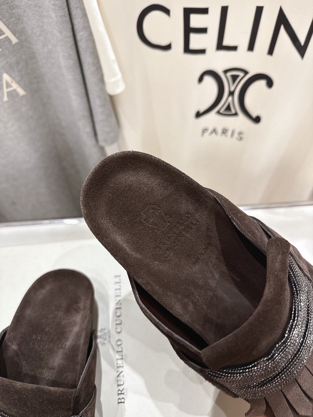 高版本出厂
  Brunello Cucinelli 新款BC 2025ss勃肯沙滩半包拖鞋，博肯凉鞋
