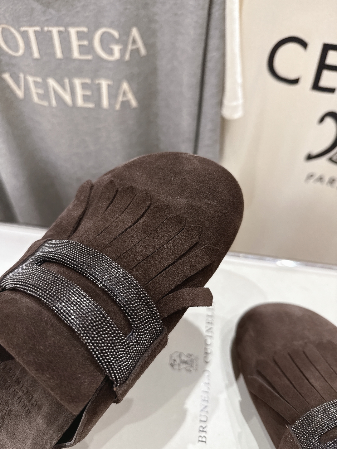高版本出厂
  Brunello Cucinelli 新款BC 2025ss勃肯沙滩半包拖鞋，博肯凉鞋
