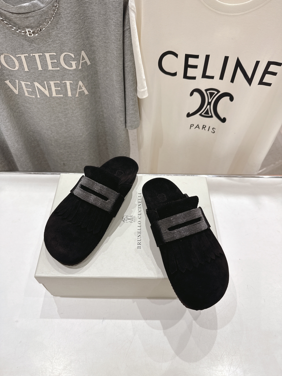 高版本出厂
  Brunello Cucinelli 新款BC 2025ss勃肯沙滩半包拖鞋，博肯凉鞋
