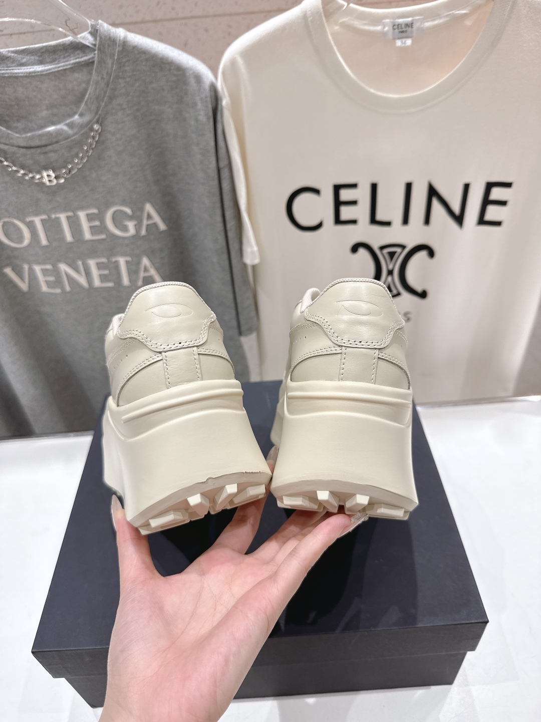 高版本出厂 
  🆕超🔥小众品牌DYMONLATRY 2025ss新款厚底休闲鞋小白鞋
 6.5cm的增