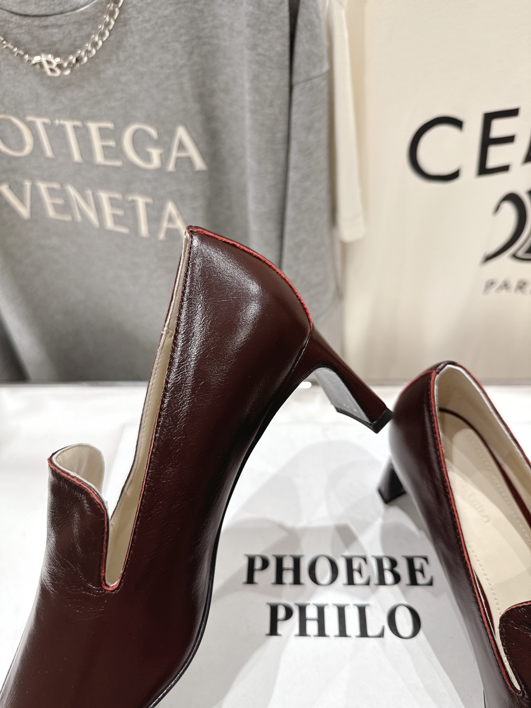 Phoebe Philo Inspired Leather Heeled Loafers - Retro Chic Comfort Shoes 8 cmp a1745240018147 5025
