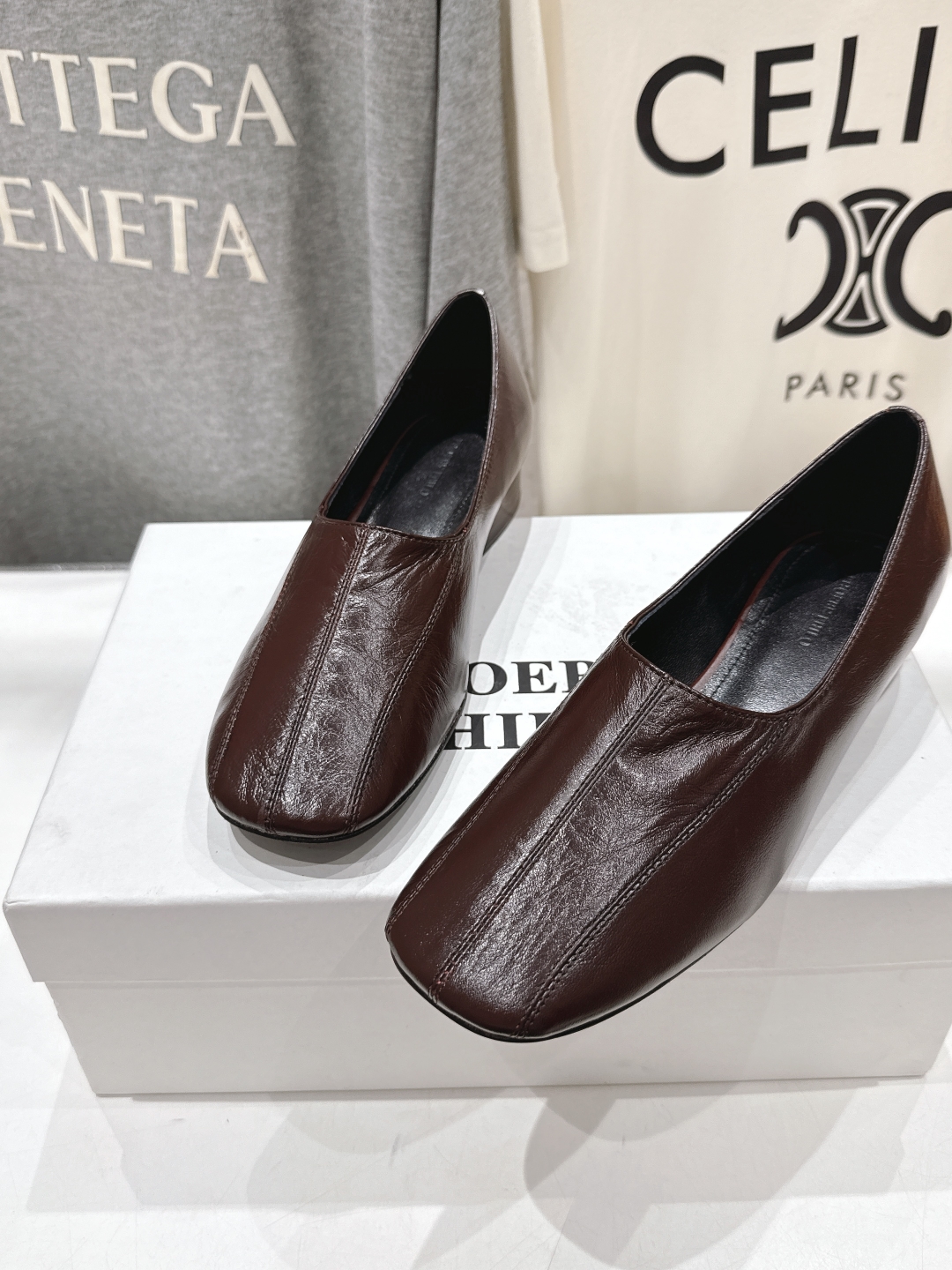 Phoebe Philo Women's Leather Heeled Loafers - Fashionable and Comfortable 7 cmp a1745240270145 8250