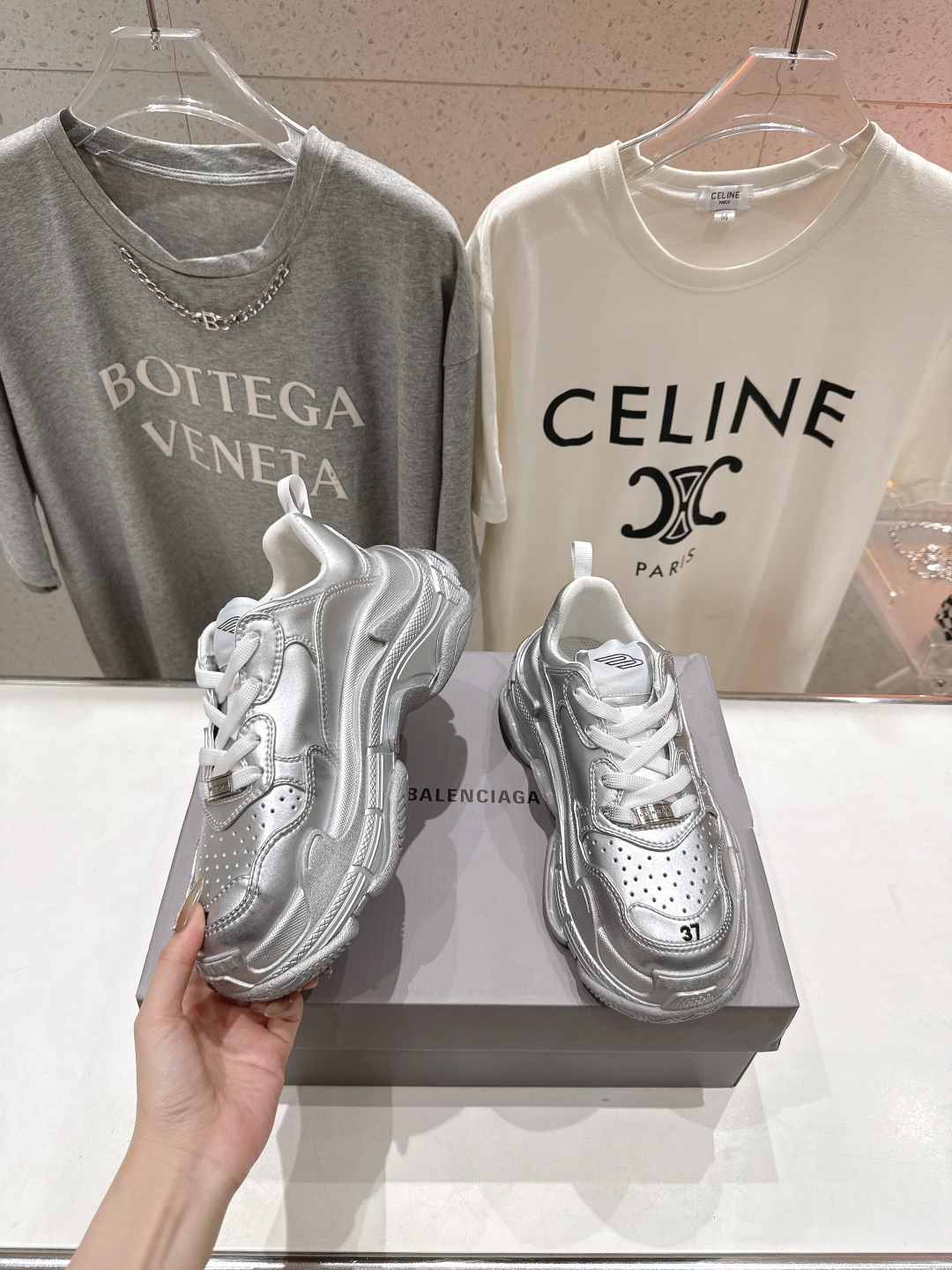 高版本出厂 
  Balenciag*巴黎世家25ss早春最新爆款明星走秀同款，Sneaker运动老爹鞋