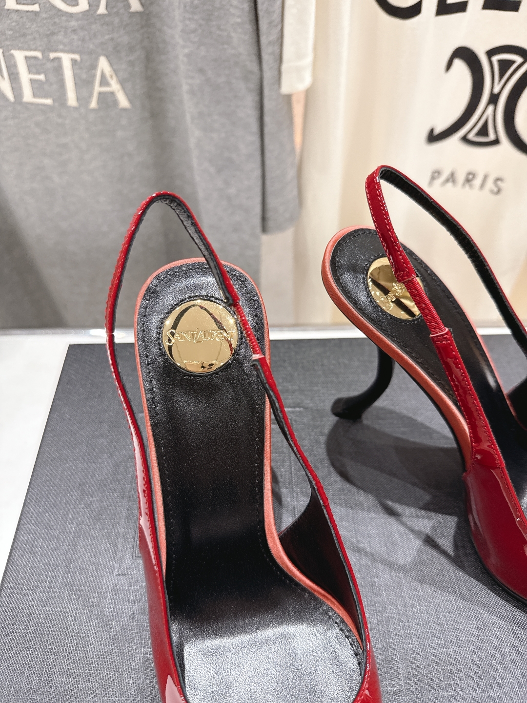 高版本出厂
「SAINT LAUREN*」圣罗兰ysl 25/春夏全新走秀高跟鞋·全新鞋型配上圣罗兰标志