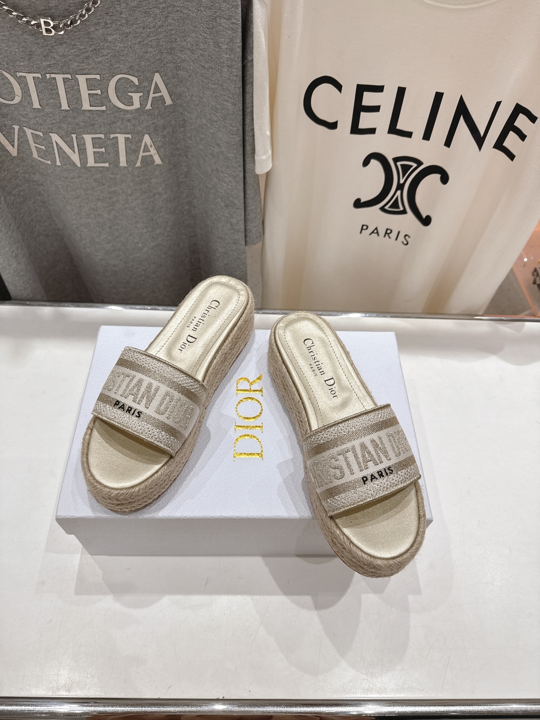 Dior D-Joy Espadrille Wedge Slides - Iconic Style, Supreme Comfort 4 cmp a1746796354352 0362