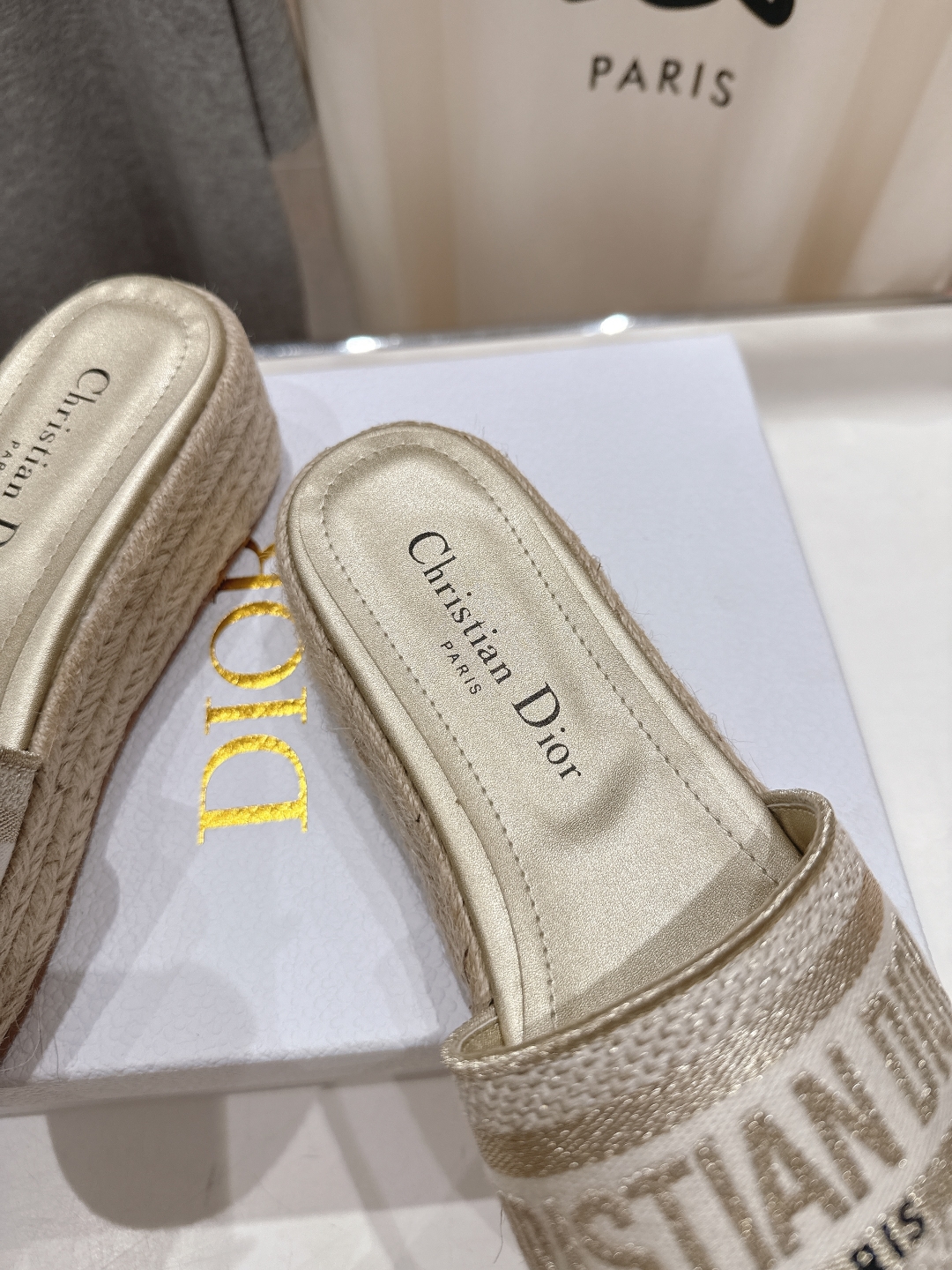 Dior D-Joy Espadrille Wedge Slides - Iconic Style, Supreme Comfort 7 cmp a1746796358481 3483