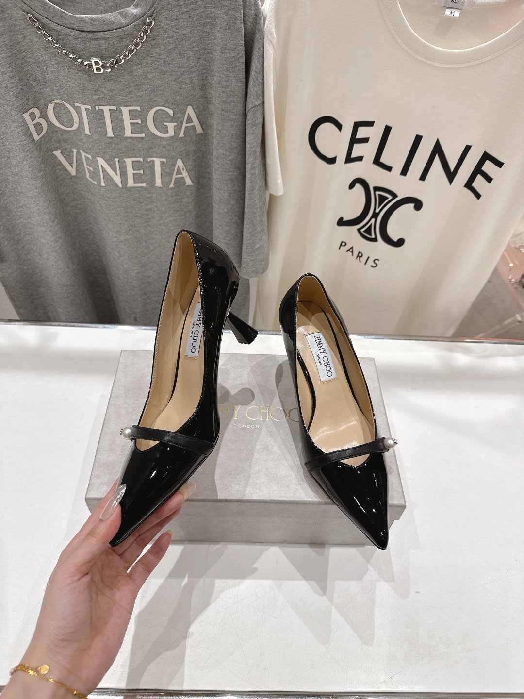 高版本出厂
  JIMMY CHOO*｜JC/吉米周2025ss夏季新款高跟鞋单鞋

原版套楦，完美的线