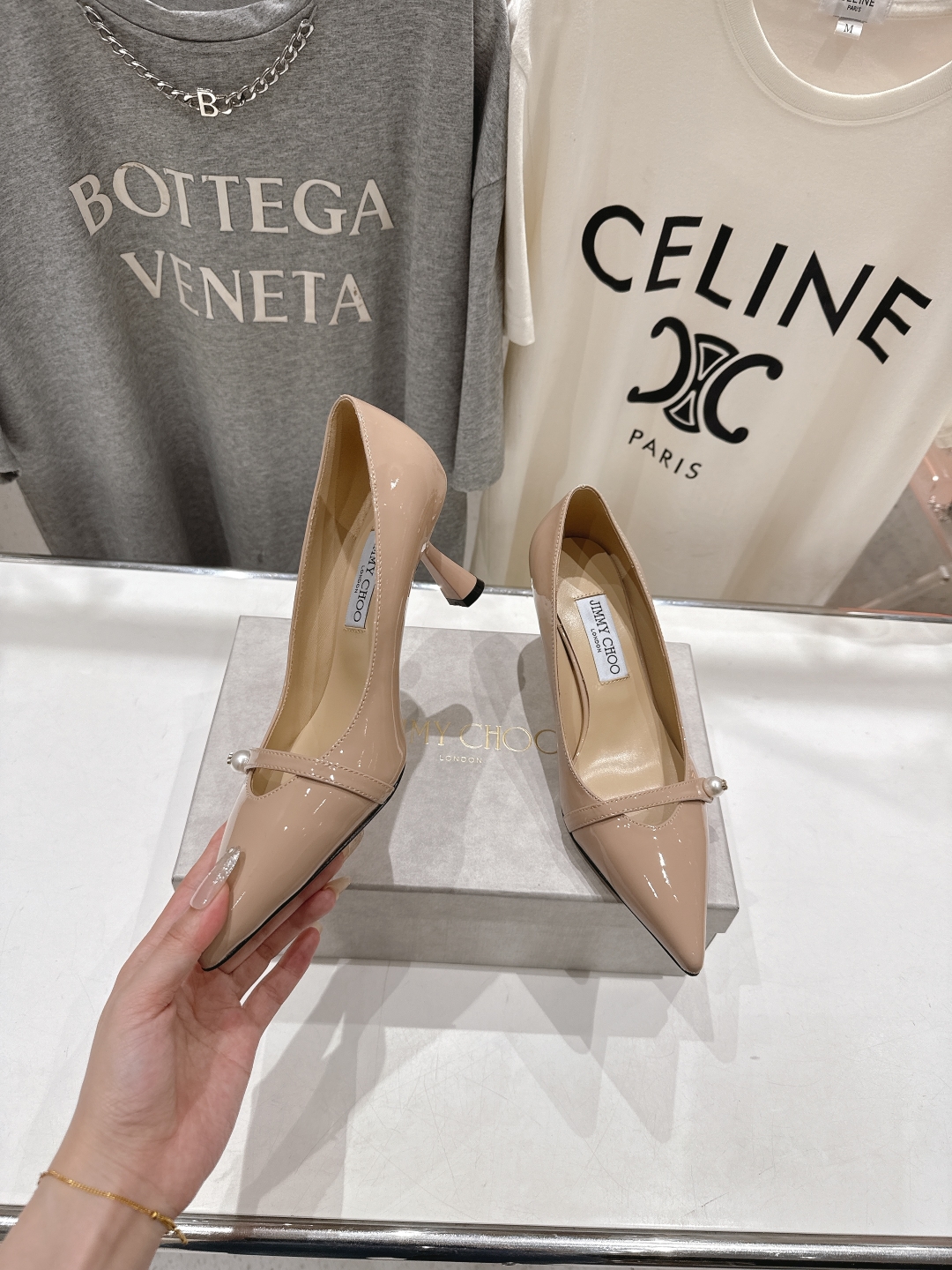 高版本出厂
  JIMMY CHOO*｜JC/吉米周2025ss夏季新款高跟鞋单鞋

原版套楦，完美的线