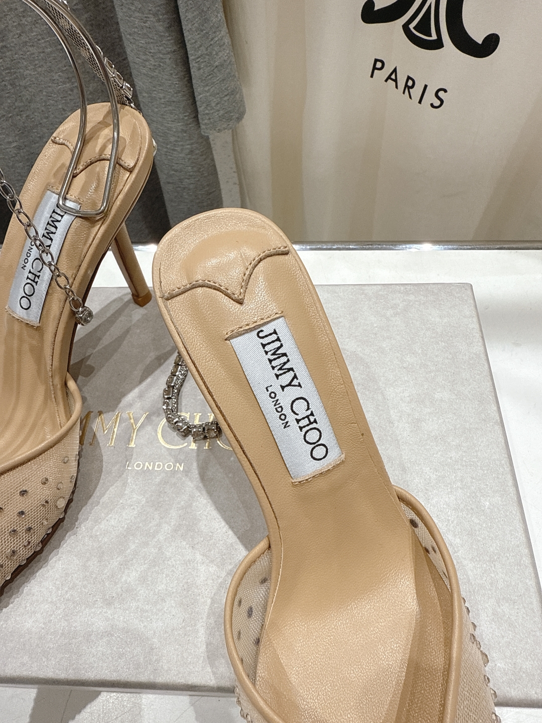 高版本出厂
  JIMMY CHOO*｜JC/吉米周2025ss新款简约烫钻高跟鞋凉鞋

原版套楦，完美