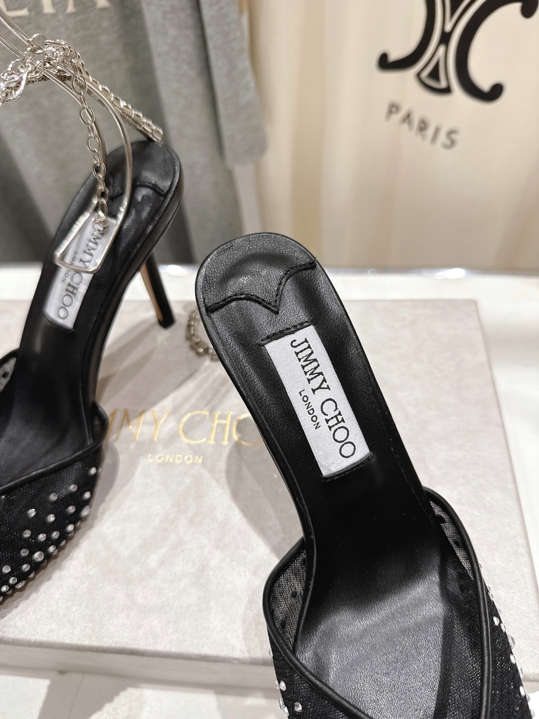 高版本出厂
  JIMMY CHOO*｜JC/吉米周2025ss新款简约烫钻高跟鞋凉鞋

原版套楦，完美