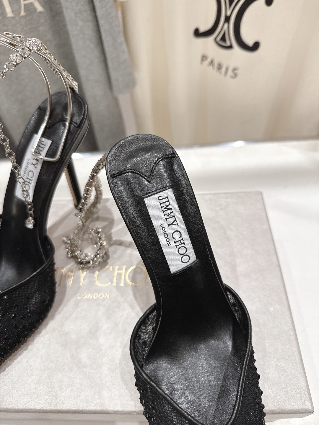 高版本出厂
  JIMMY CHOO*｜JC/吉米周2025ss新款简约烫钻高跟鞋凉鞋

原版套楦，完美