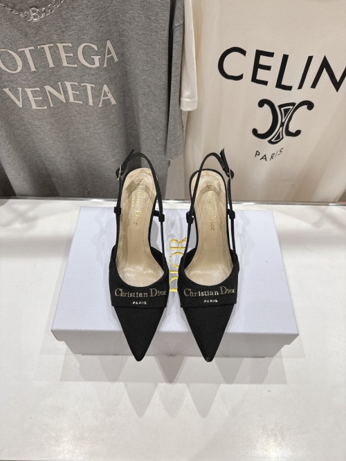 Dior Women's 2025 Spring/Summer Pointed Toe Slingback Heels - Elegant & Chic 1 Dior Women's 2025 Spring/Summer Pointed Toe Slingback Heels - Elegant & Chic