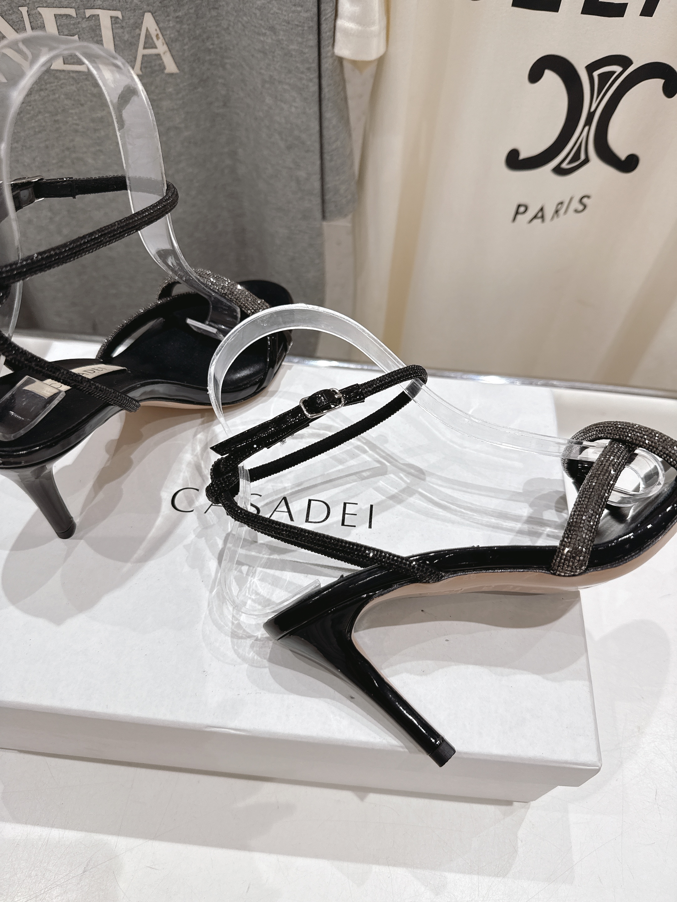 高版本出厂
  CASADEI｜卡桑帝 2025/ss 𝐧𝐞𝐰 夏季新品水晶钻高跟鞋凉鞋鞋
F/W25最