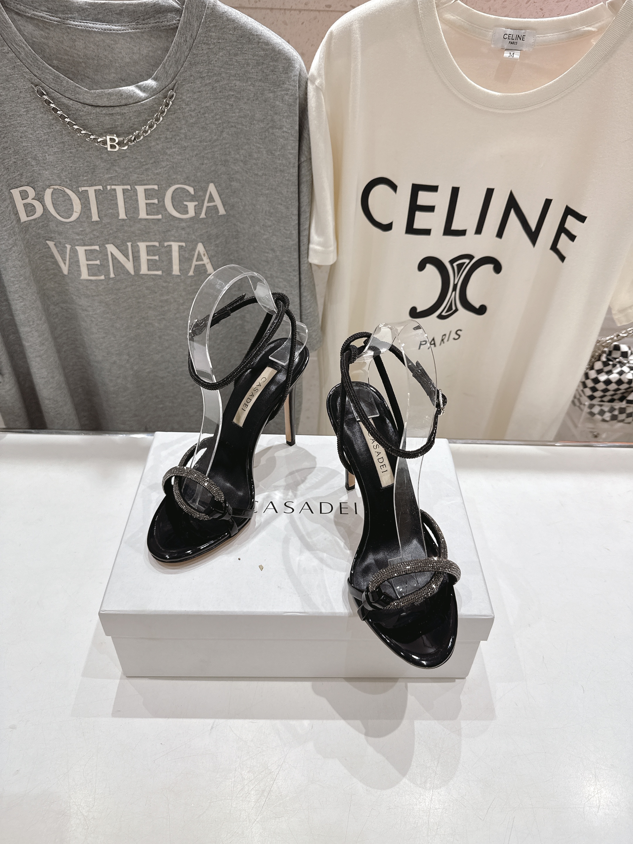 高版本出厂
  CASADEI｜卡桑帝 2025/ss 𝐧𝐞𝐰 夏季新品水晶钻高跟鞋凉鞋
F/W25最性