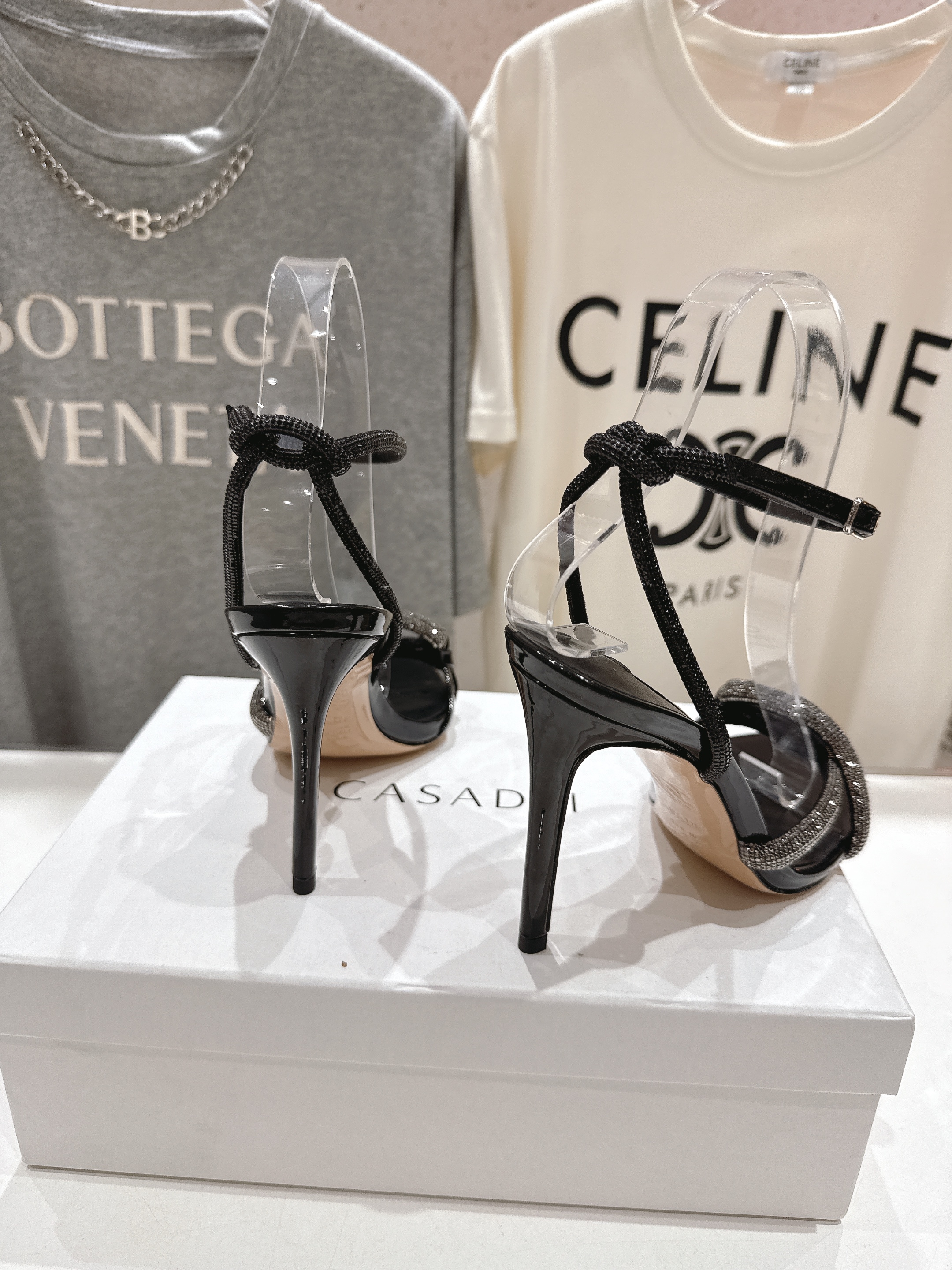 高版本出厂
  CASADEI｜卡桑帝 2025/ss 𝐧𝐞𝐰 夏季新品水晶钻高跟鞋凉鞋
F/W25最性