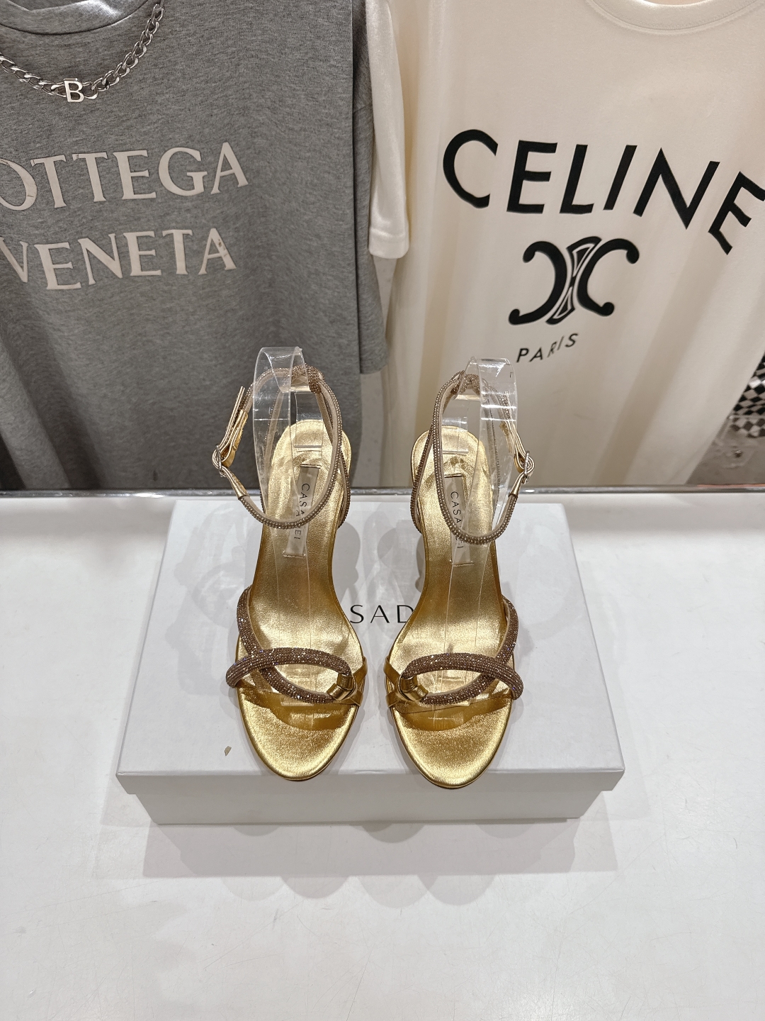 高版本出厂
  CASADEI｜卡桑帝 2025/ss 𝐧𝐞𝐰 夏季新品水晶钻高跟鞋凉鞋
F/W25最性