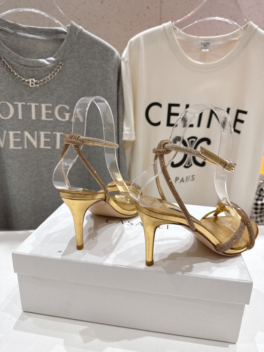 高版本出厂
  CASADEI｜卡桑帝 2025/ss 𝐧𝐞𝐰 夏季新品水晶钻高跟鞋凉鞋
F/W25最性