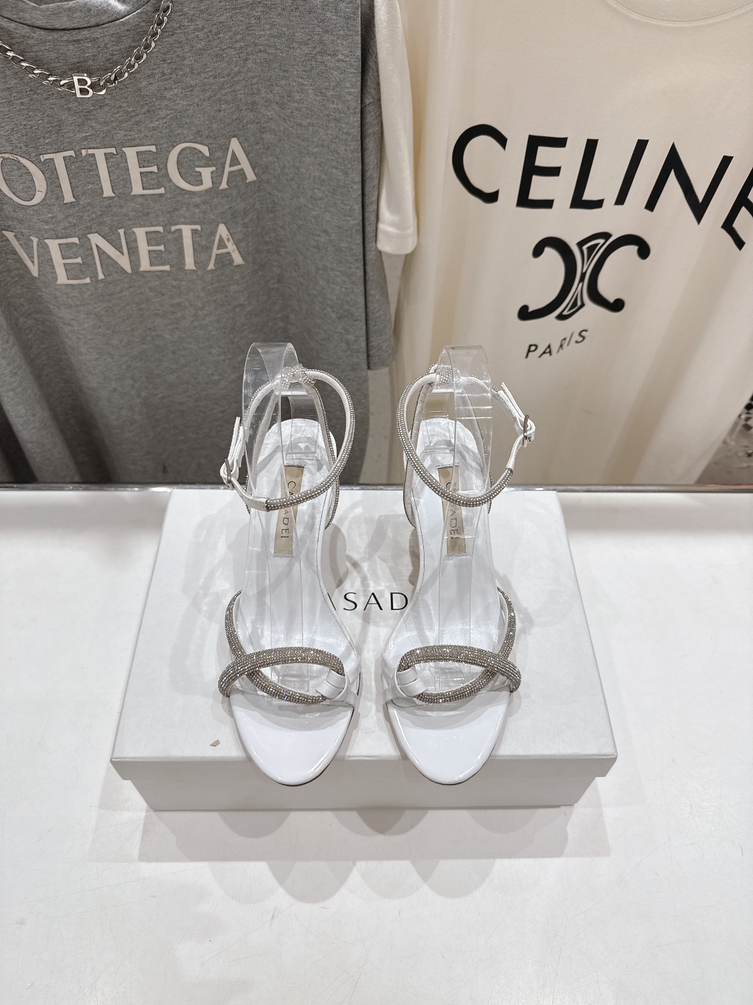 高版本出厂
  CASADEI｜卡桑帝 2025/ss 𝐧𝐞𝐰 夏季新品水晶钻高跟鞋凉鞋
F/W25最性