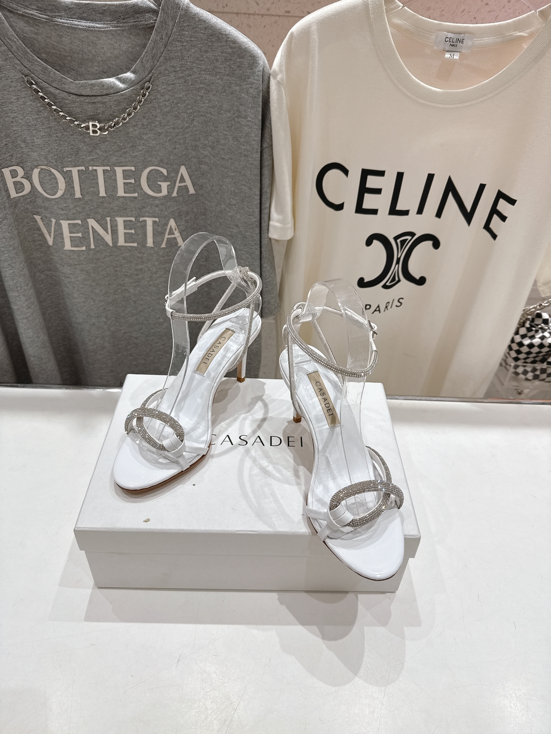 高版本出厂
  CASADEI｜卡桑帝 2025/ss 𝐧𝐞𝐰 夏季新品水晶钻高跟鞋凉鞋
F/W25最性