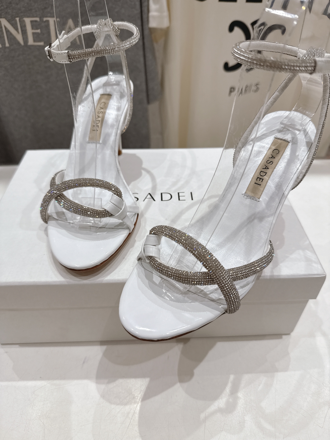 高版本出厂
  CASADEI｜卡桑帝 2025/ss 𝐧𝐞𝐰 夏季新品水晶钻高跟鞋凉鞋
F/W25最性
