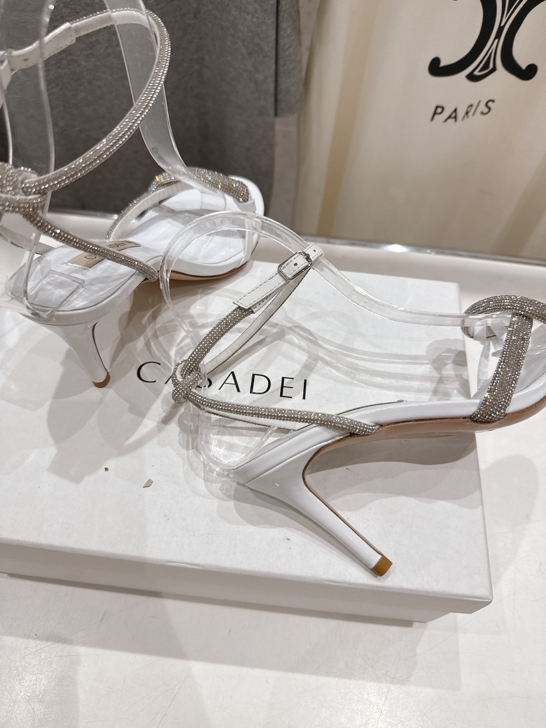 高版本出厂
  CASADEI｜卡桑帝 2025/ss 𝐧𝐞𝐰 夏季新品水晶钻高跟鞋凉鞋
F/W25最性