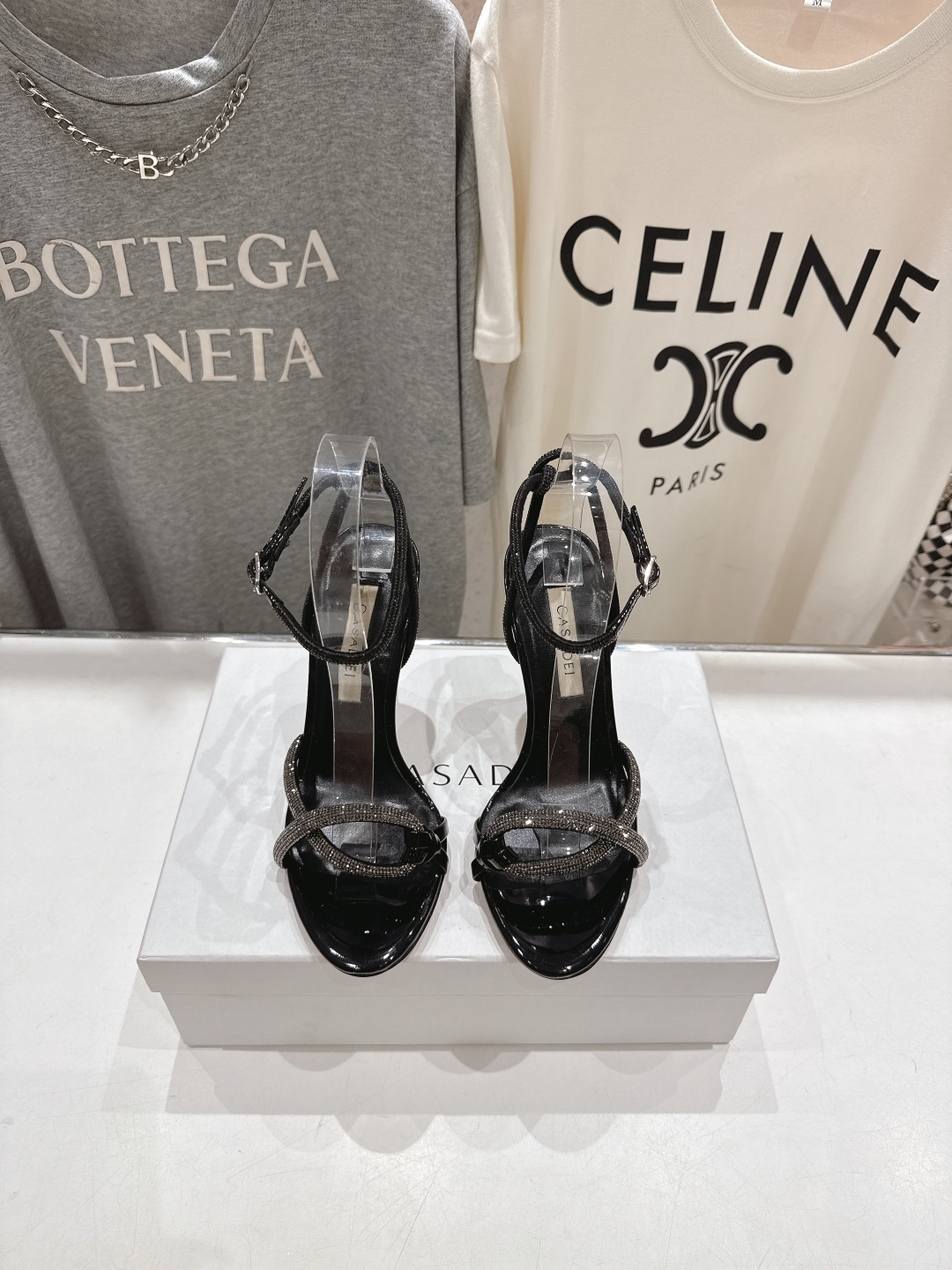 CASADEI Kasandi 2025/ss Crystal Drill High Heels – Milan Fashion Week Spotlight - 图片 2
