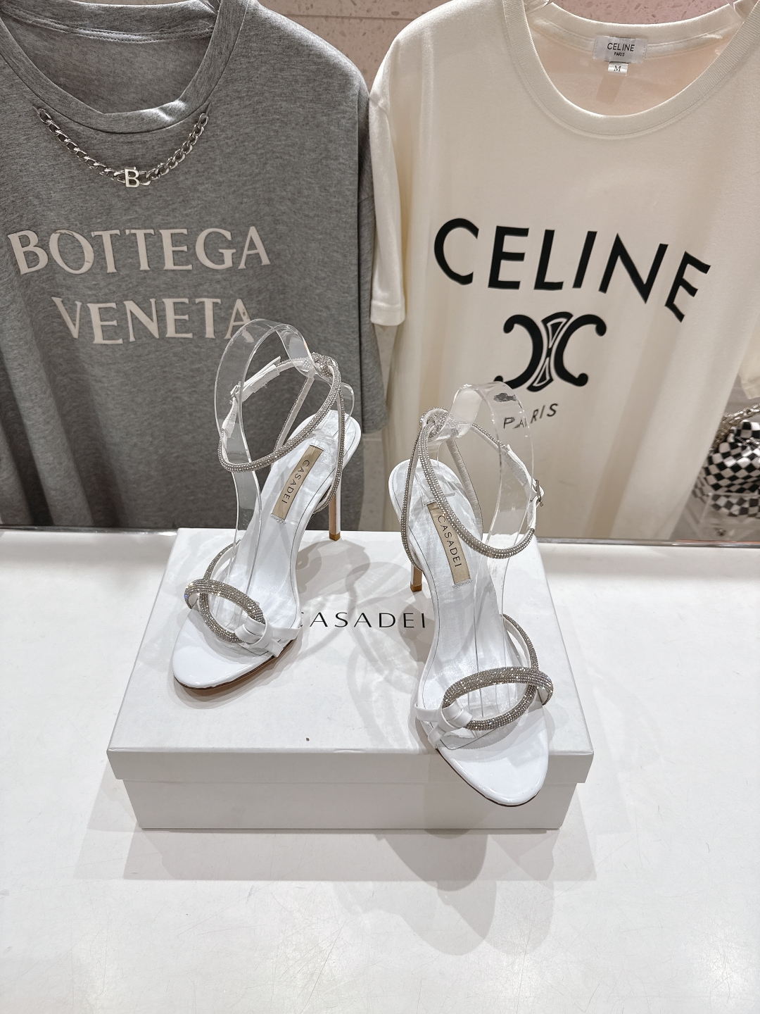 高版本出厂
  CASADEI｜卡桑帝 2025/ss 𝐧𝐞𝐰 夏季新品水晶钻高跟鞋凉鞋
F/W25最性