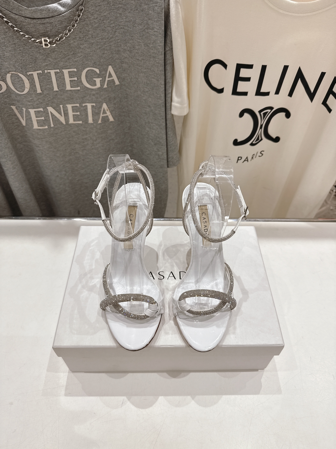 高版本出厂
  CASADEI｜卡桑帝 2025/ss 𝐧𝐞𝐰 夏季新品水晶钻高跟鞋凉鞋
F/W25最性