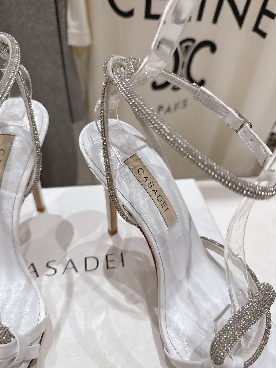 高版本出厂
  CASADEI｜卡桑帝 2025/ss 𝐧𝐞𝐰 夏季新品水晶钻高跟鞋凉鞋
F/W25最性