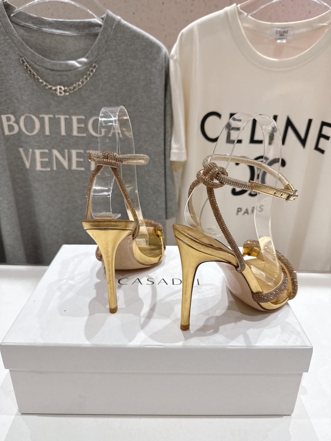高版本出厂
  CASADEI｜卡桑帝 2025/ss 𝐧𝐞𝐰 夏季新品水晶钻高跟鞋凉鞋
F/W25最性