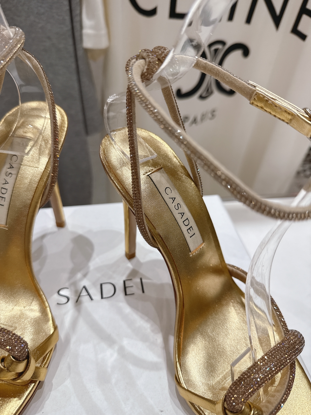 高版本出厂
  CASADEI｜卡桑帝 2025/ss 𝐧𝐞𝐰 夏季新品水晶钻高跟鞋凉鞋
F/W25最性