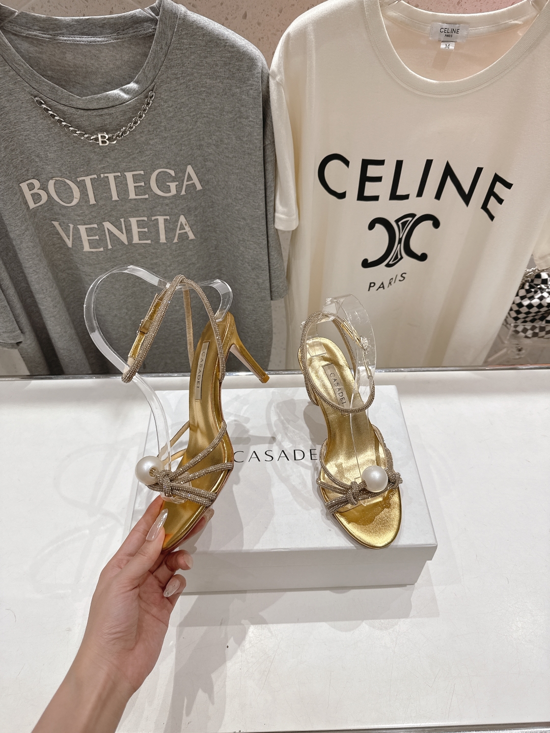 高版本出厂
  CASADEI｜卡桑帝 2025/ss 𝐧𝐞𝐰 夏季新品水晶钻高跟鞋凉鞋
F/W25最性