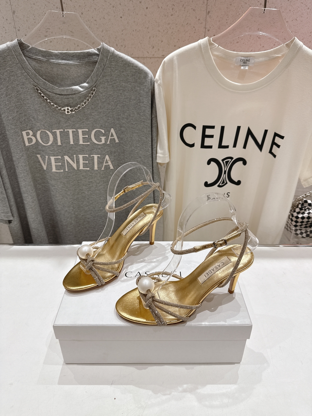 高版本出厂
  CASADEI｜卡桑帝 2025/ss 𝐧𝐞𝐰 夏季新品水晶钻高跟鞋凉鞋
F/W25最性